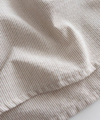 [ BEST ✈️少量現貨 售完即止] Stripe Shirt 幾何無領恤衫暗直紋口袋綁帶長裙, Dress/ DS9296