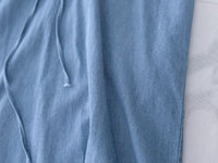 Chambray Shirt Dress 日常無肩線牛仔恤衫連身裙/ DS9973