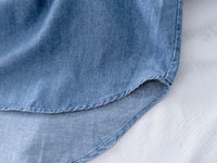 [ 限時重開訂購🕣 ] Chambray Shirt Dress 日常無肩線牛仔恤衫連身裙/ DS9973 (Pre-order 6月11日截單）