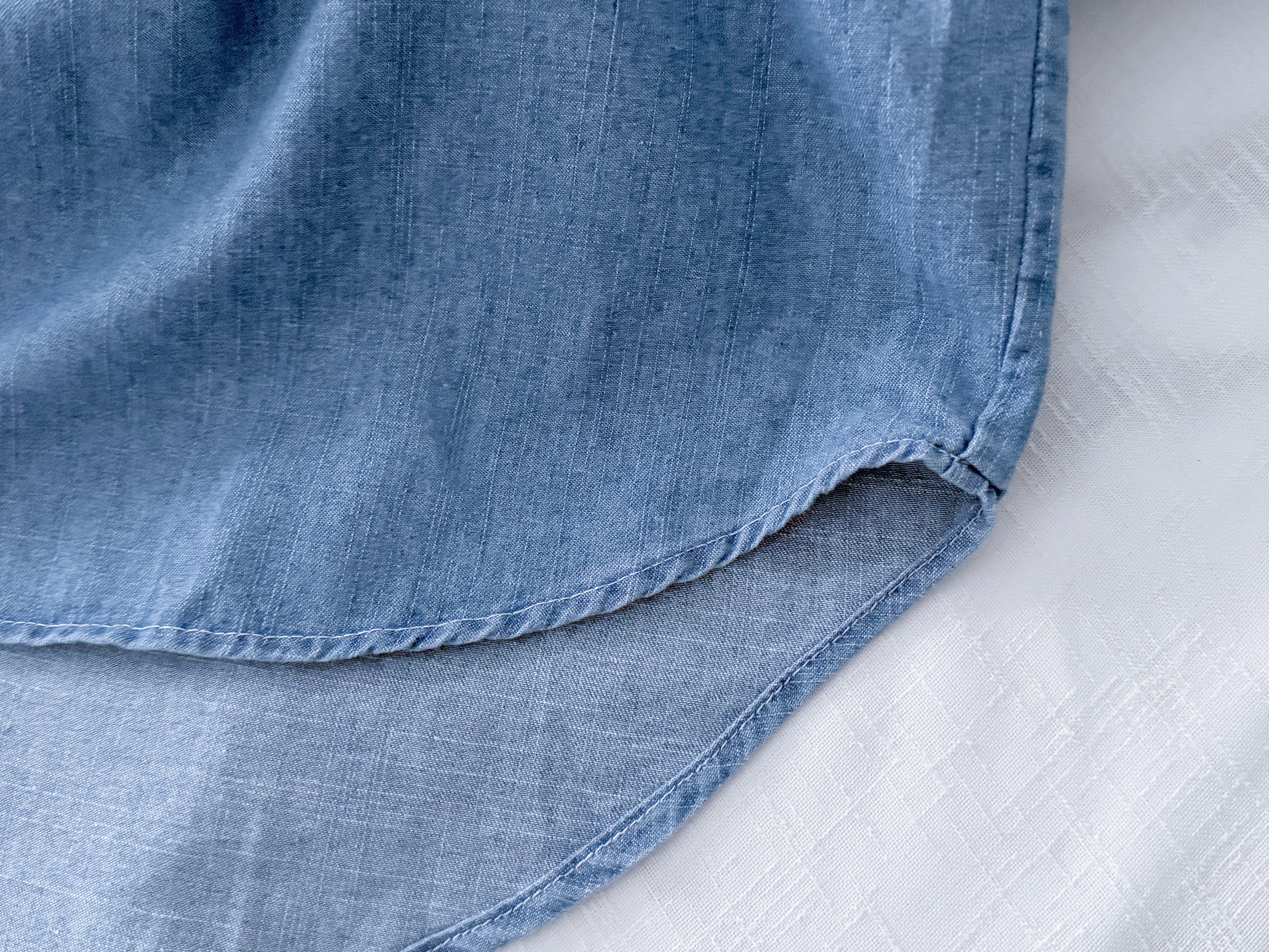 [ 限時重開訂購🕣 ] Chambray Shirt Dress 日常無肩線牛仔恤衫連身裙/ DS9973 (Pre-order 6月11日截單）