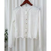 Girly Button Cardigan 精緻鈕扣木耳邊衣尾外套或上衣/ TP9095