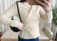 Wrap Cross Top 知性百搭疊領口交叉上衣/ TP9099 (Teal sold out)