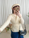 Wrap Cross Top 知性百搭疊領口交叉上衣/ TP9099 (Teal sold out)