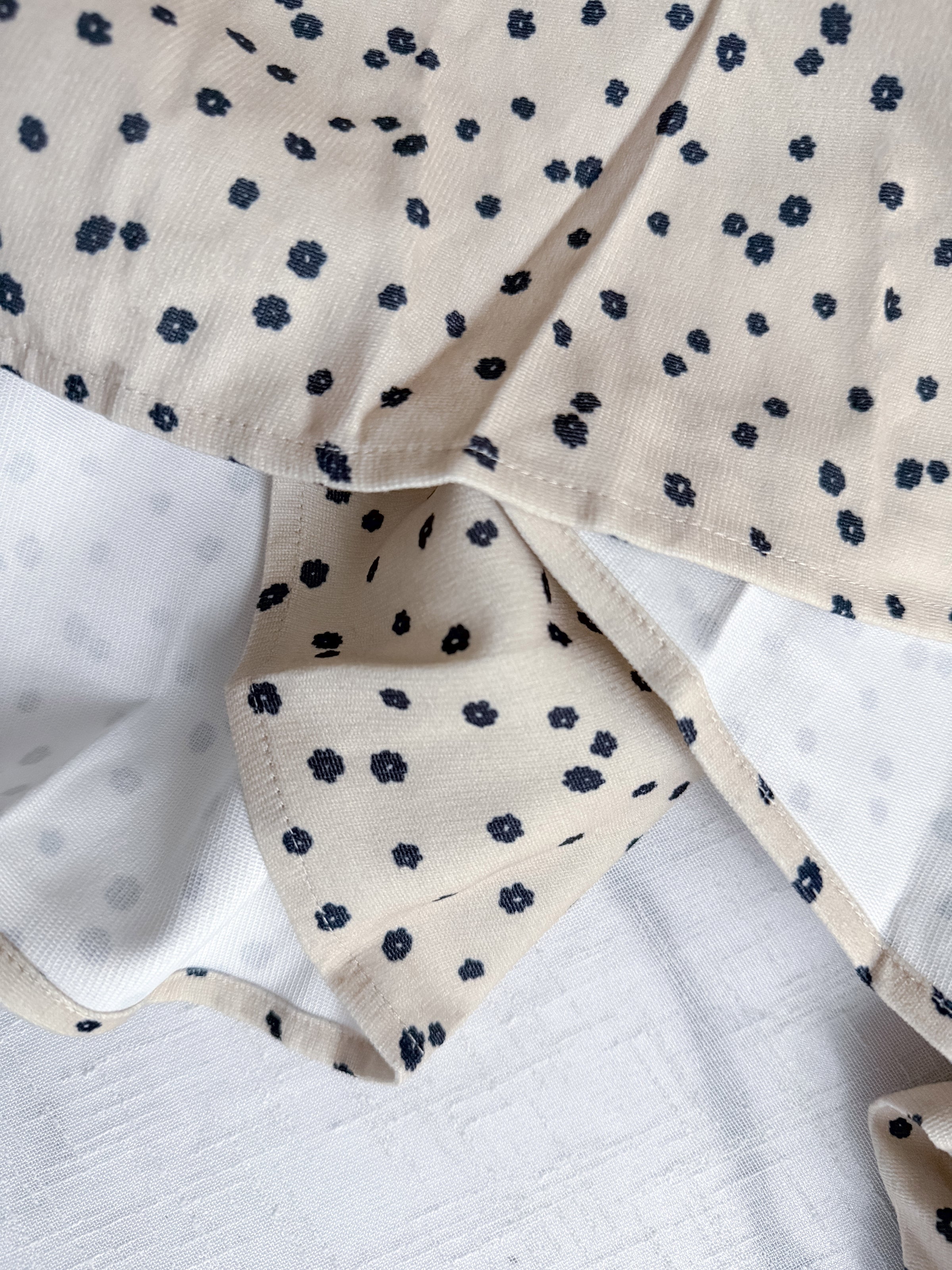 【現貨限量回歸 】Daisy Dress 拼針織背心Daisy印花傘連身裙/ DS9765