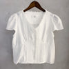 Tulip, Blouse 精緻通花領口寬鬆修腰線上衣/ BU9052