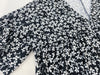 Daisy, Dress 影子印花疊領口高腰線傘袖連身裙 / DS9635