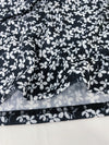 Daisy, Dress 影子印花疊領口高腰線傘袖連身裙 / DS9635