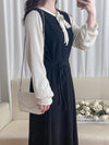 (限定熱賣重開❗) Spliced Dress 防皺彈性顯瘦拼色連身裙/ DS9767
