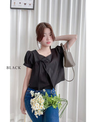Victoria Blouse 多邊領口疊式衣身上衣/ TP9040