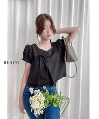 Victoria Blouse 多邊領口疊式衣身上衣/ TP9040