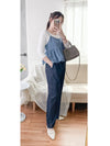 Denim Set 可調肩帶牛仔吊帶背心兩件套/ TP9126