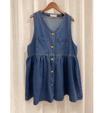 （現貨售完即止款）Denim Vest, Dress/ DS9638