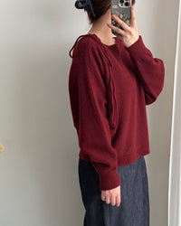 Ribbon Knit 船領幼帶氣質針織 / KT8195 (Pre-order 2月5日截單)