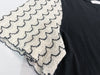 Patterned Sleeve Tee 波浪紋傘手袖彈性上衣/ TP9047