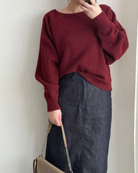 Ribbon Knit 船領幼帶氣質針織 / KT8195 (Pre-order 2月5日截單)