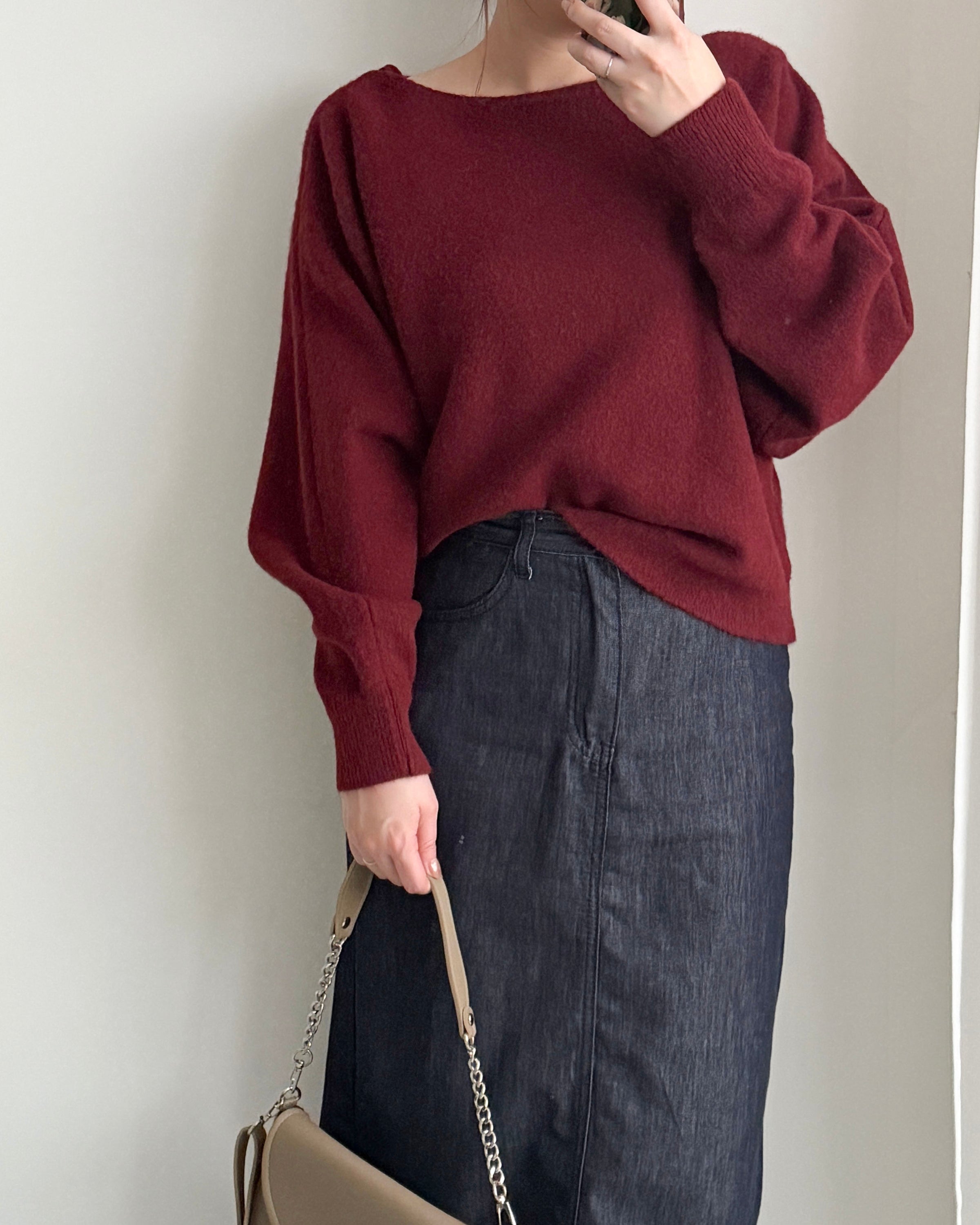 Ribbon Knit 船領幼帶氣質針織 / KT8195 (Pre-order 2月5日截單)