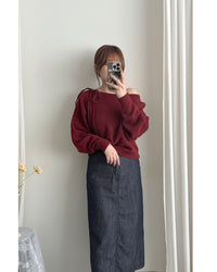 Ribbon Knit 船領幼帶氣質針織 / KT8195 (Pre-order 2月5日截單)