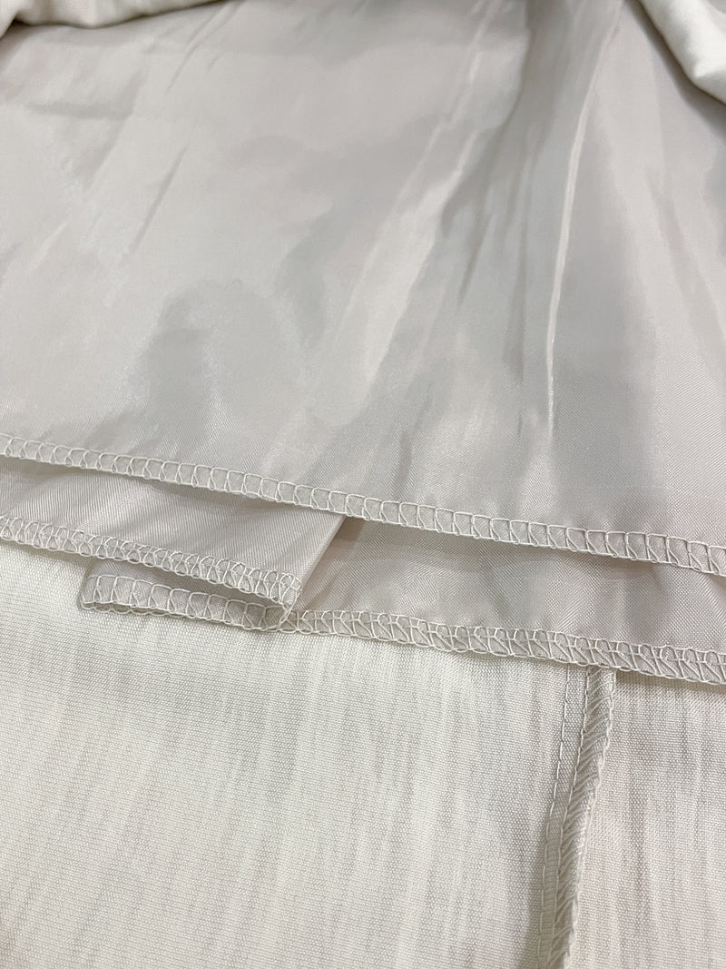 (百搭特別款) Ivory Skirt 簡潔裙形交疊設計口袋半裙/ SK8840