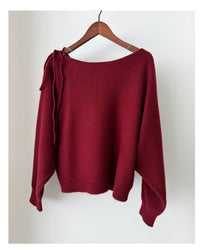 Ribbon Knit 船領幼帶氣質針織 / KT8195 (Pre-order 2月5日截單)