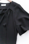 Square Ribbon 雪紡方領絲帶傘袖, Blouse/ BU8964