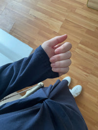 <<✈️𝔽𝔸𝕊𝕋 ℝ𝔼𝕊𝕋𝕆ℂ𝕂 best>> Navy Twist 深藍色側扭紋舒適棉質連身裙, Dress/ DS9356
