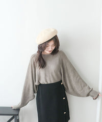 [百搭特別款⏰限時加開訂貨✨］Cape 船領披肩蝙蝠袖寬鬆薄線衫, Knit Top/TP8913