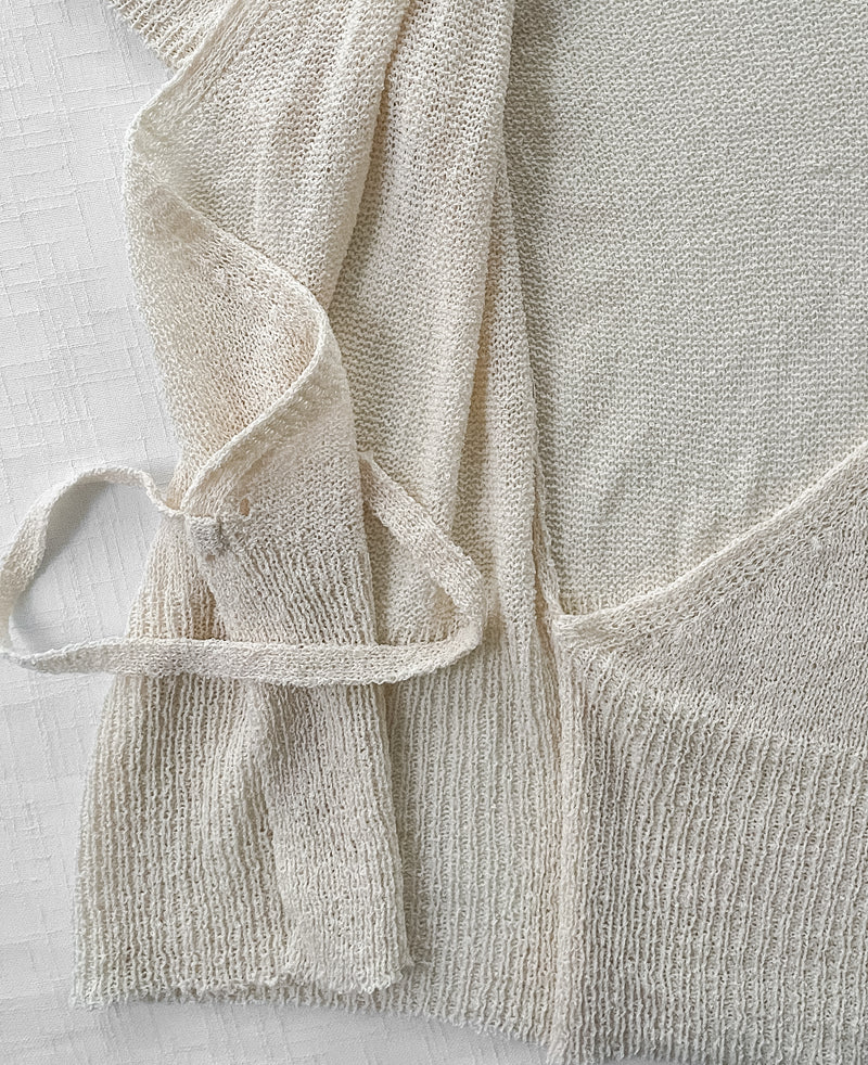 Wrap Knit Top 日常優雅針織綁帶上衣/ TP9174