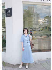 Denim Set 藍調漫遊牛仔兩件套/ SE8085