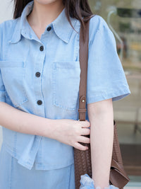 Denim Set 藍調漫遊牛仔兩件套/ SE8085