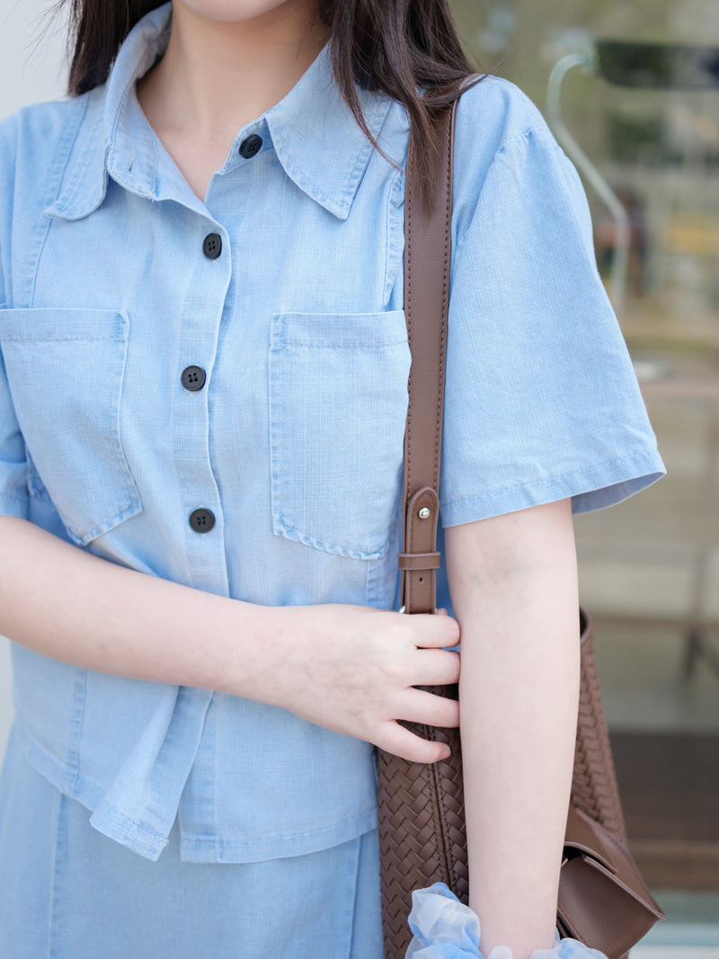 Denim Set 藍調漫遊牛仔兩件套/ SE8085