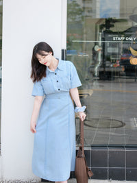 Denim Set 藍調漫遊牛仔兩件套/ SE8085