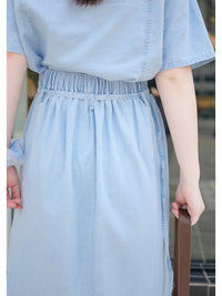 Denim Set 藍調漫遊牛仔兩件套/ SE8085