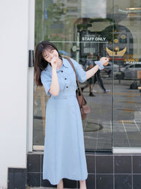 Denim Set 藍調漫遊牛仔兩件套/ SE8085