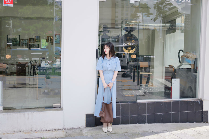 Denim Set 藍調漫遊牛仔兩件套/ SE8085