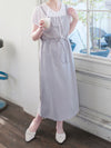 Adjustable Jumpskirt Dress 隨性前口袋抽繩雙吊帶裙/ DS9971