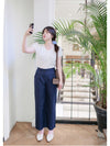 Linen-blend Wide-leg Pants 質感棉麻闊腿褲/ PT8468