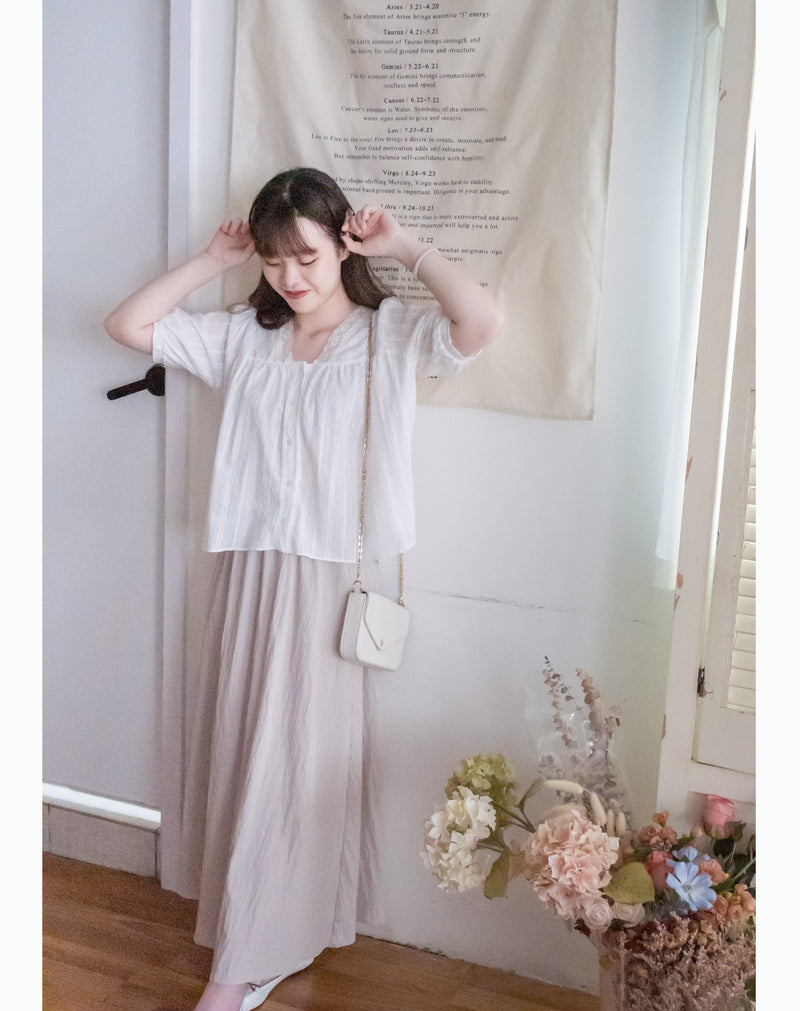 (百搭修腰微傘款式)  全橡筋百搭紋理傘形長裙, Skirt/ PT8426 (black sold out)