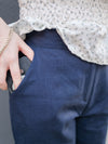 Linen-blend Wide-leg Pants 質感棉麻闊腿褲/ PT8468