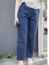 Linen-blend Wide-leg Pants 質感棉麻闊腿褲/ PT8468