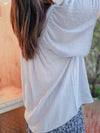 Square Neck Blouse 溫柔方領傘袖上衣/ TP9176