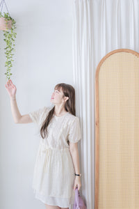 Lace Chiffon Dress 蕾絲膝上雙層連身裙/ DS9959