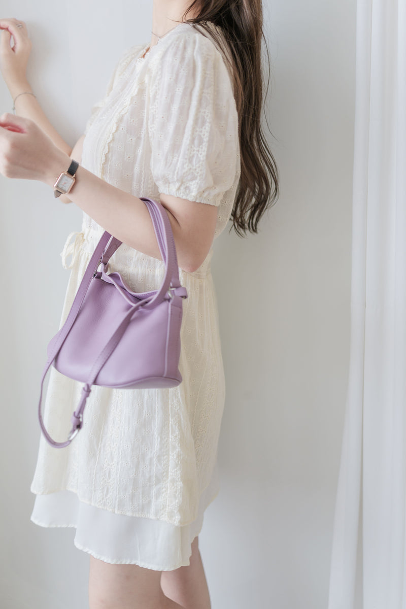 Lace Chiffon Dress 蕾絲膝上雙層連身裙/ DS9959