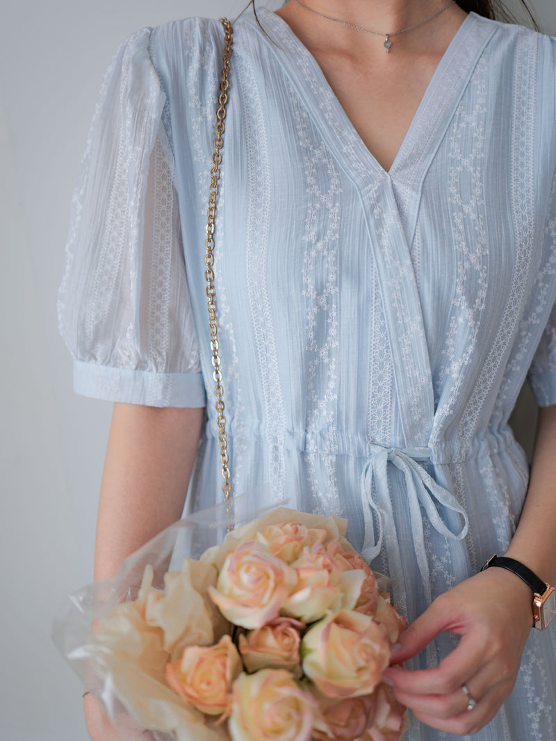 Aliceblue Pattern dress/ DS9962