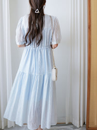Aliceblue Pattern dress/ DS9962