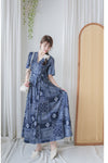 Ethnic Dress 防皺彈性幾何圖案連衣裙/ DS9958 (white sold out)