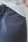 Denim shorts 西裝褲感高質挺牛仔棉短褲/ PT8466 (pre-order 8月10日截單）