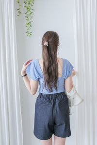 Rhombus Top 菱格花紋百搭彈性上衣/ TP9173 (white sold out)
