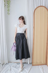 Button Skirt 腰封修腰設計口袋半裙/ SK8899 (black sold out)