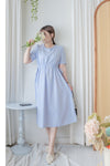 Blue Stripe Dress  法式格調條紋連身裙/ DS9976
