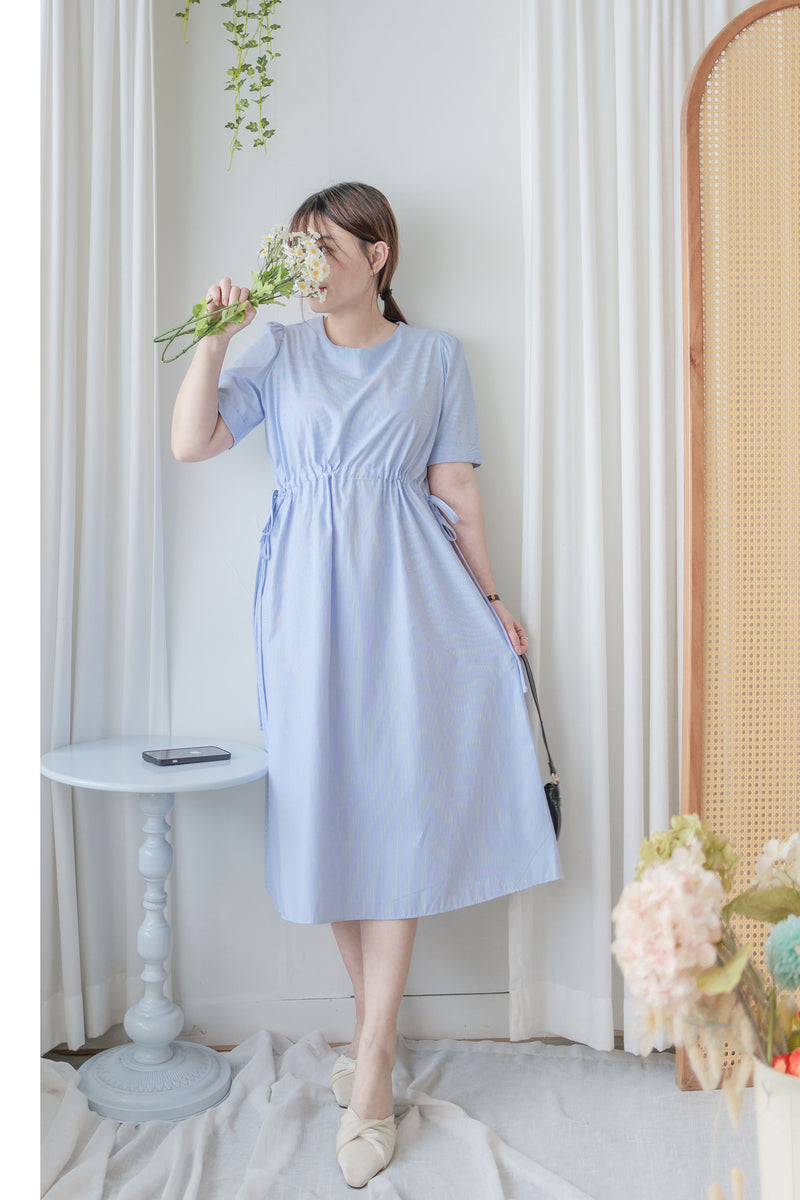 Blue Stripe Dress  法式格調條紋連身裙/ DS9976